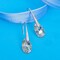 Crystal Teardrop Dangle Earrings for Women Drop Hook Earring 14K Rose Gold Plated Hypoallergenic Jewelry (Light Topaz)